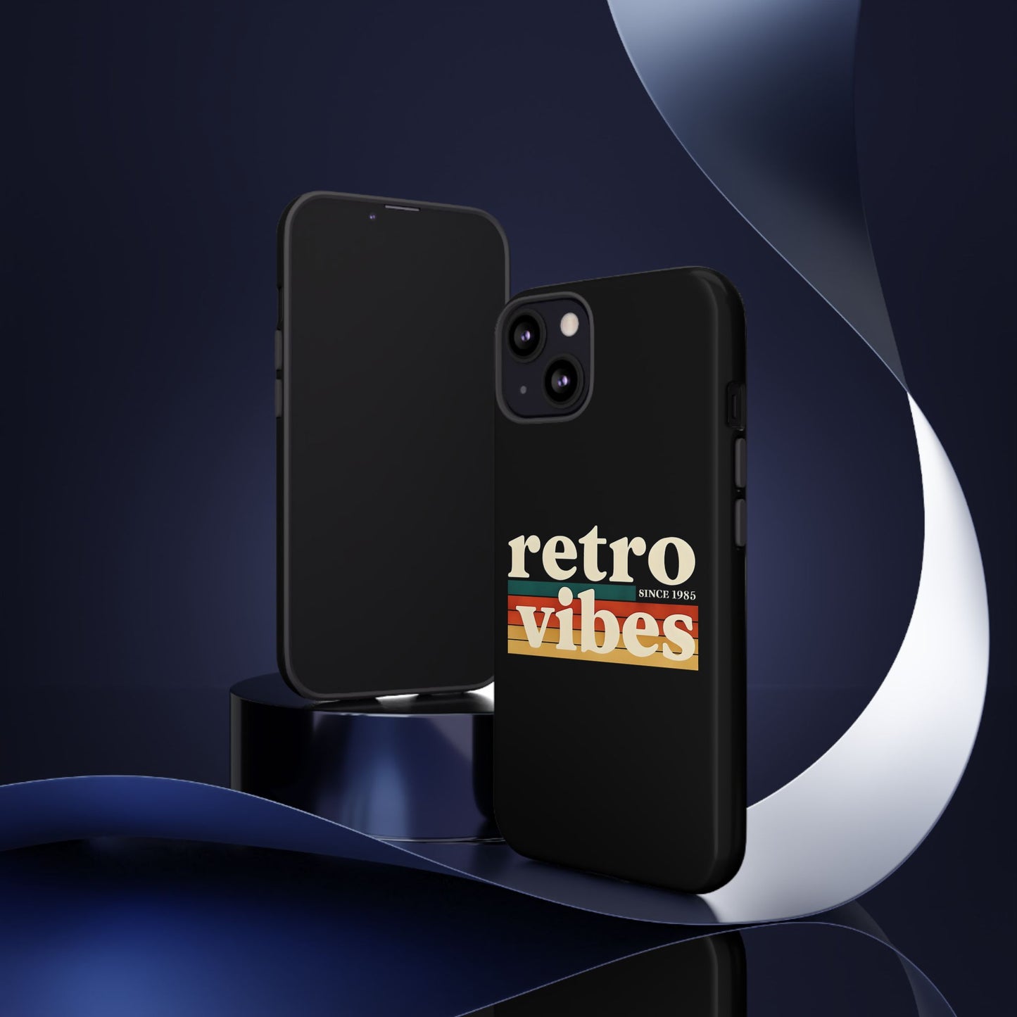 Retro Vibes Phone Case, Tough Phone Cover, Vintage Style Case, Gift for Music Lovers, Retro Aesthetic Accessory