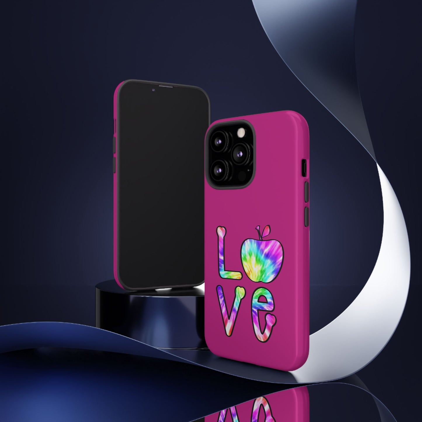 Colorful Love Phone Case, Tough Cases for iPhone, Cute Phone Accessory, Gift for Her, Summer Vibe Phone Cover
