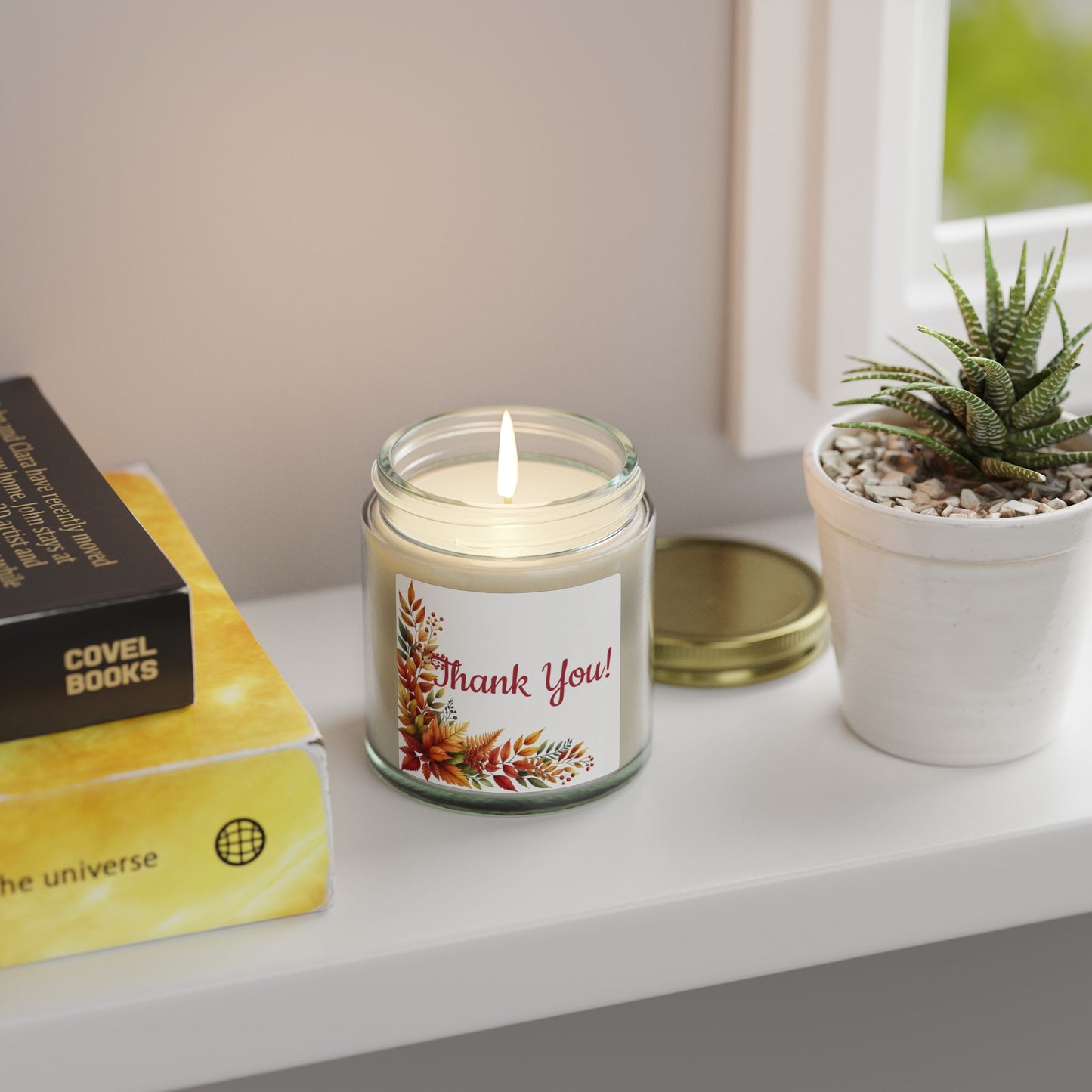 Thank You Scented Candle — Coconut Apricot Wax (4oz/9oz)
