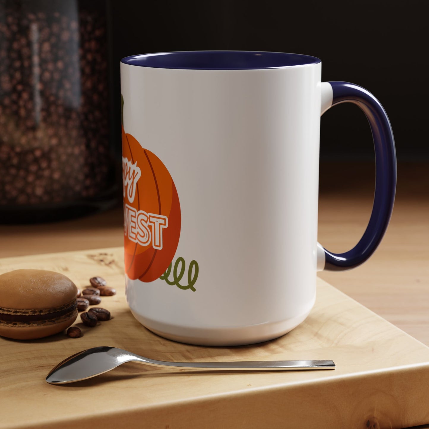 Happy Harvest Pumpkin Coffee Mug, Fall Mug, Seasonal Decor, Gift for Coffee Lovers, Autumn Vibes, Halloween Decoration