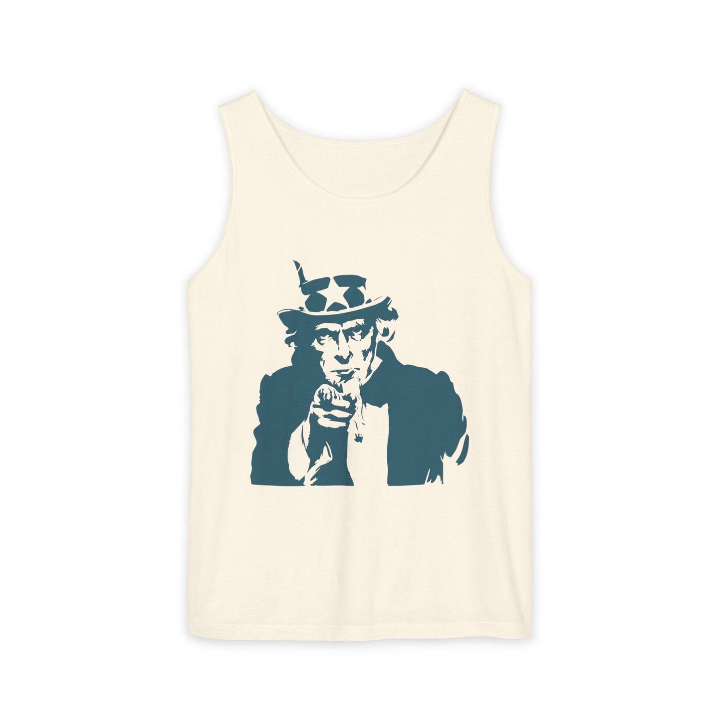 Unisex Garment-Dyed Tank Top with Patriotic Uncle Sam Design | Casual Summer Wear, Holiday BBQ, Independence Day, Gift Idea, Men's and [...]