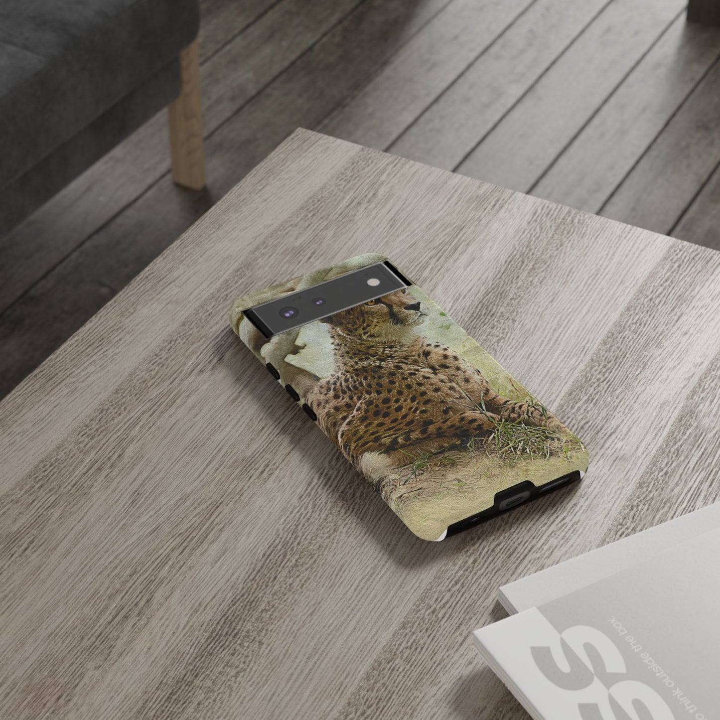 Cheetah Phone Case, Tough Cases, Animal Lover Gift, Wildlife Protection, Eco-Friendly Mobile Cover, Unique Phone Accessory