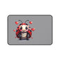Cute Ladybug Desk Mat — Playful Mouse Pad with Heart Cartoon Design