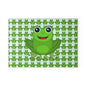 Cheerful Frog Design Glass Cutting Board, Kitchen Decor, Gift for Nature Lovers, Funny Cooking Gift, Frog Lover's Kitchen