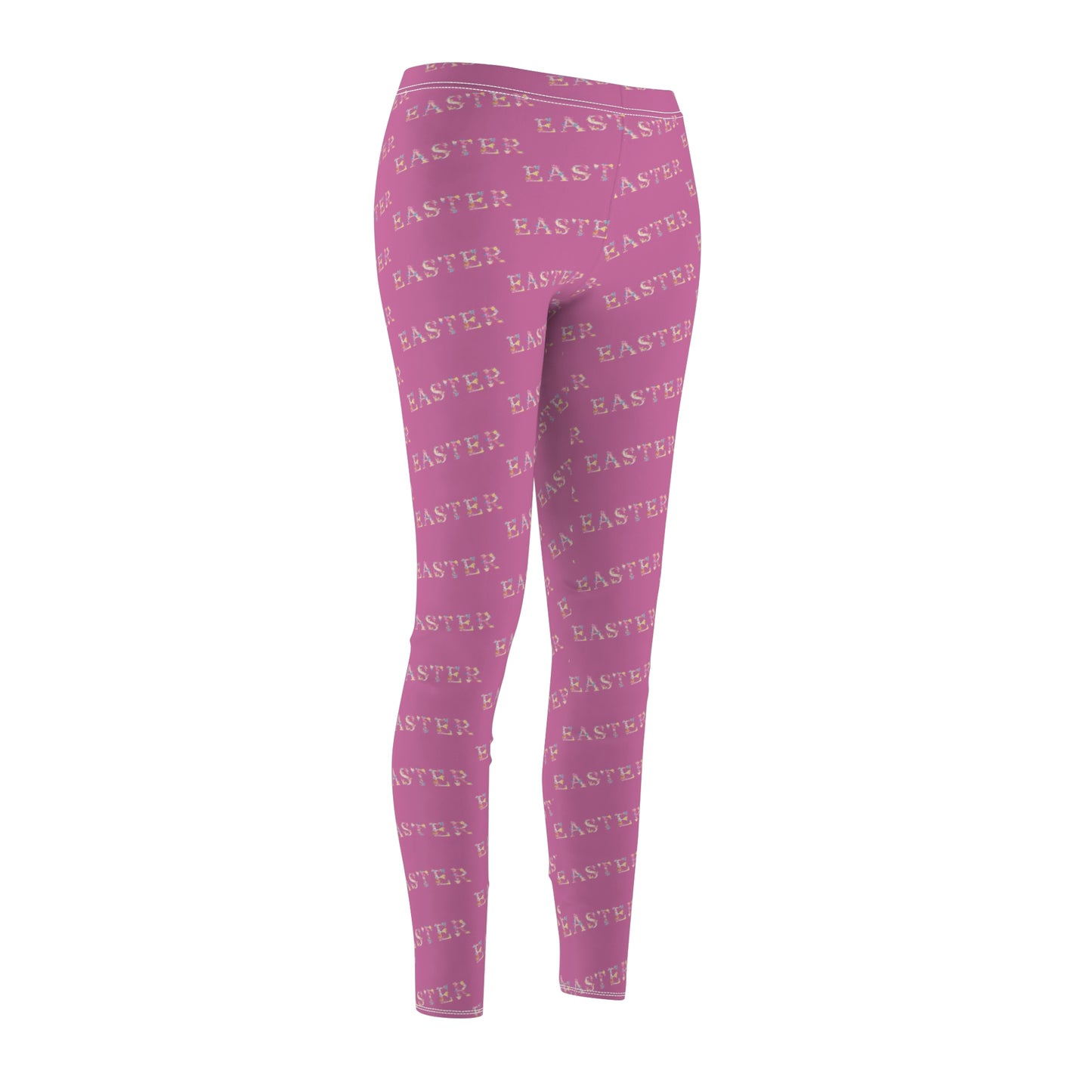 Easter Vibe Casual Leggings - Perfect for Spring, Yoga, Lounging, Holiday Celebrations, Fitness - Women's Cut & Sew