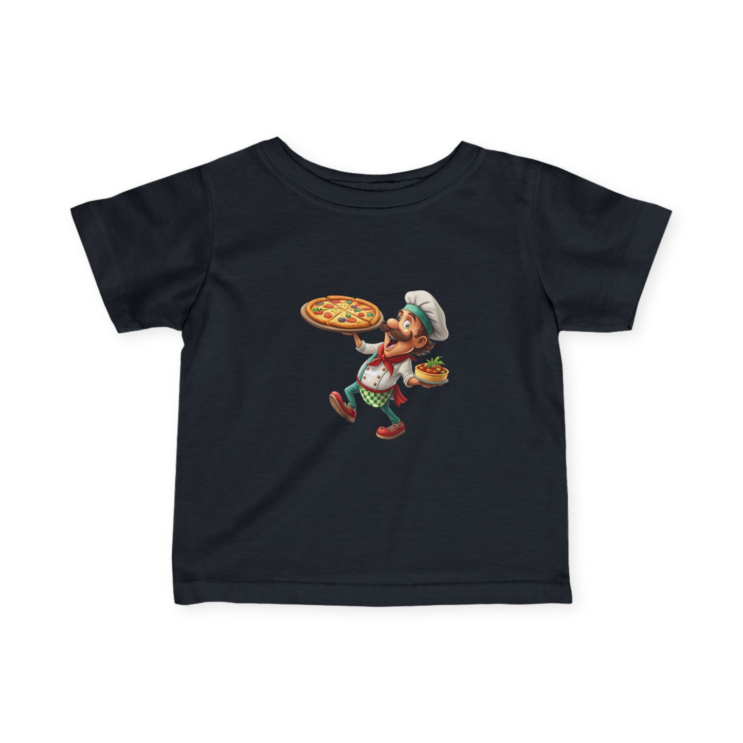 Pizza Chef Infant Tee, Cute Baby T-Shirt, Toddler Pizza Shirt, Gift for Little Chefs, Kids Cooking Outfit, Whimsical Baby Clothes