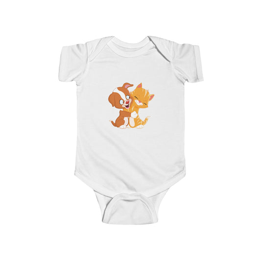 Adorable Cartoon Baby Bodysuit, Infant Outfit, Cute Baby Clothes, Newborn Gift, Unisex Baby Onesie, Baby Shower Gift