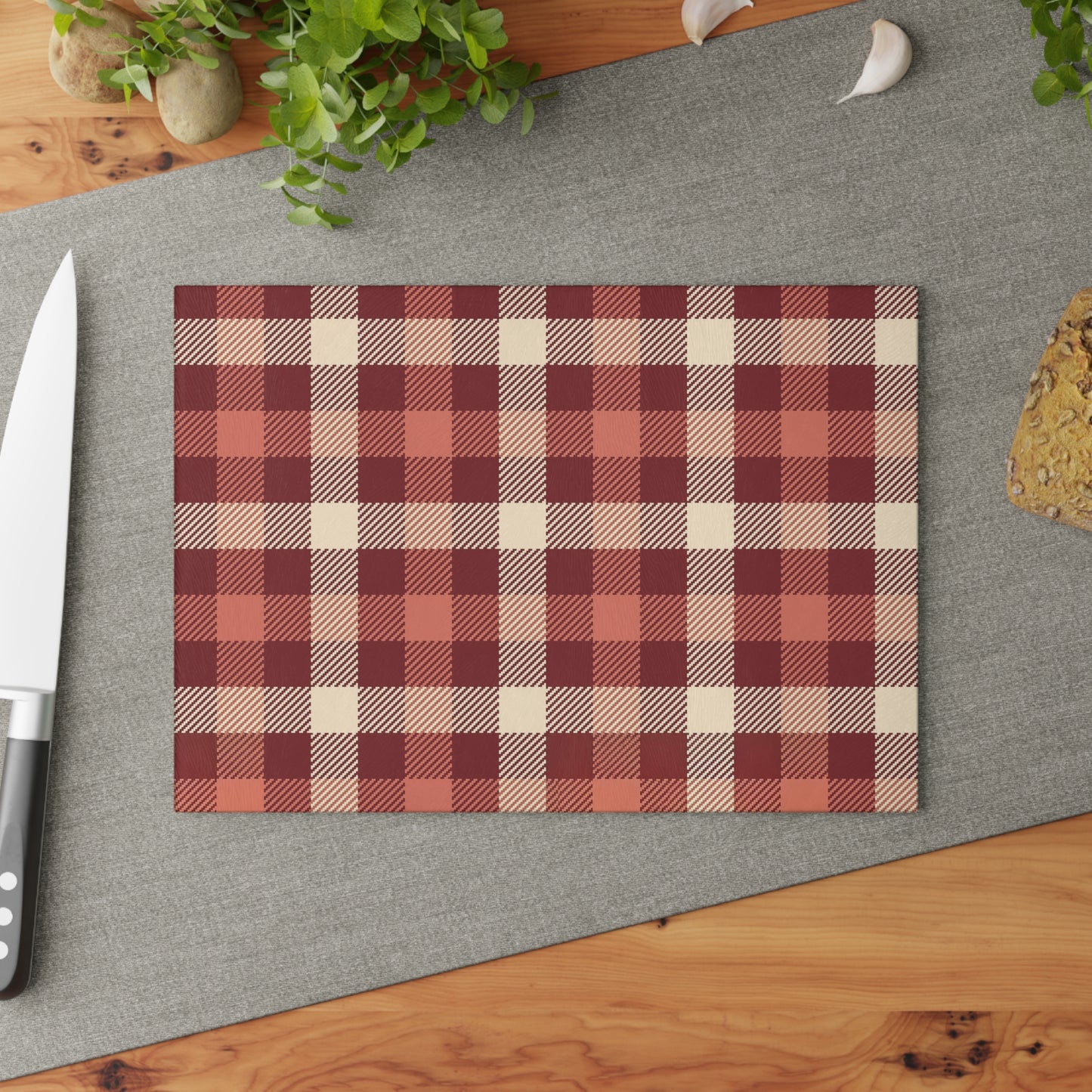 Rustic Plaid Glass Cutting Board | Farmhouse Kitchen Decor, Unique Wedding Gift, Charcuterie Serving Tray, Holiday Cooking Essentials, [...]