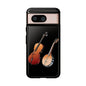 Musical Instrument Phone Case - Violin & Banjo Design, Music Lover Gift, Unique Phone Cover, Holiday Gift, Durable Tough Cases