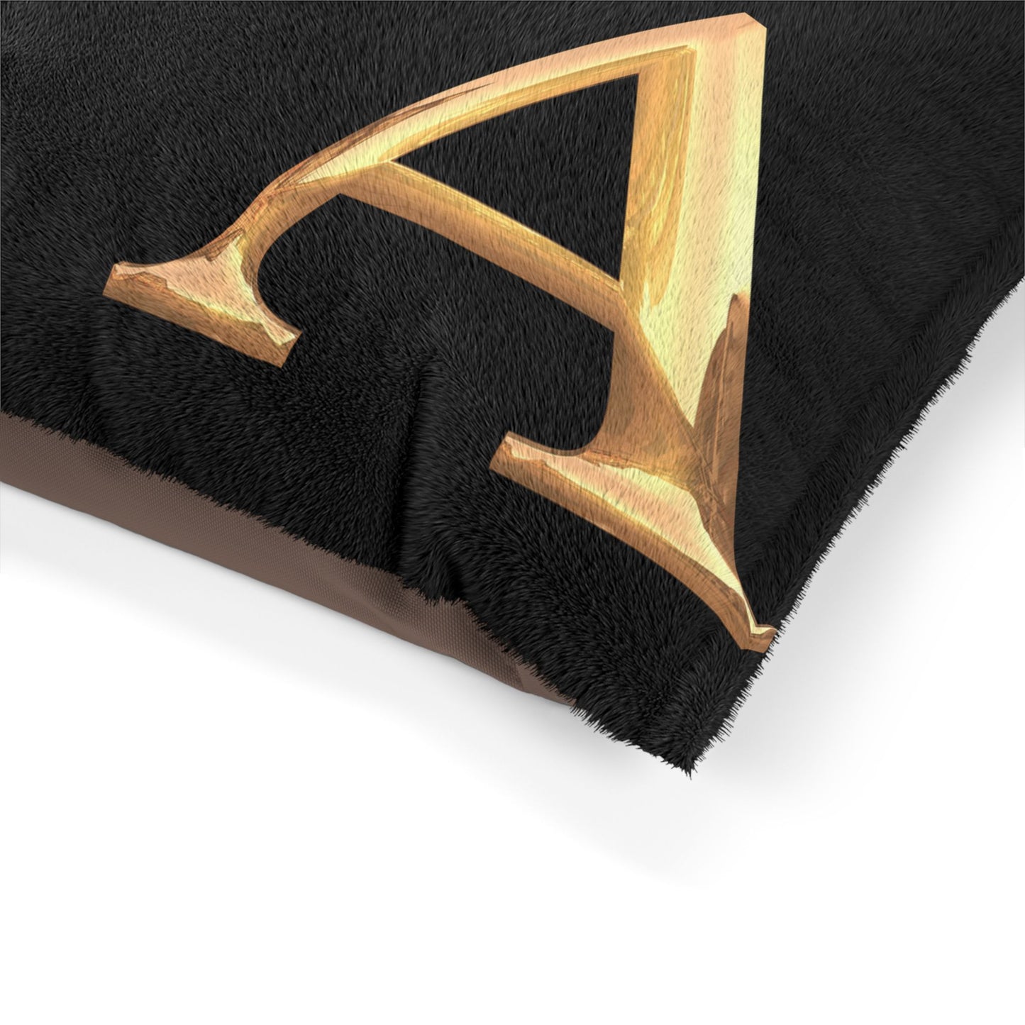 Personalized Pet Bed with Initial - Letter A  Custom Dog Bed, Cozy Cat Bed, Unique Pet Gift, Monogrammed Pet Pillow