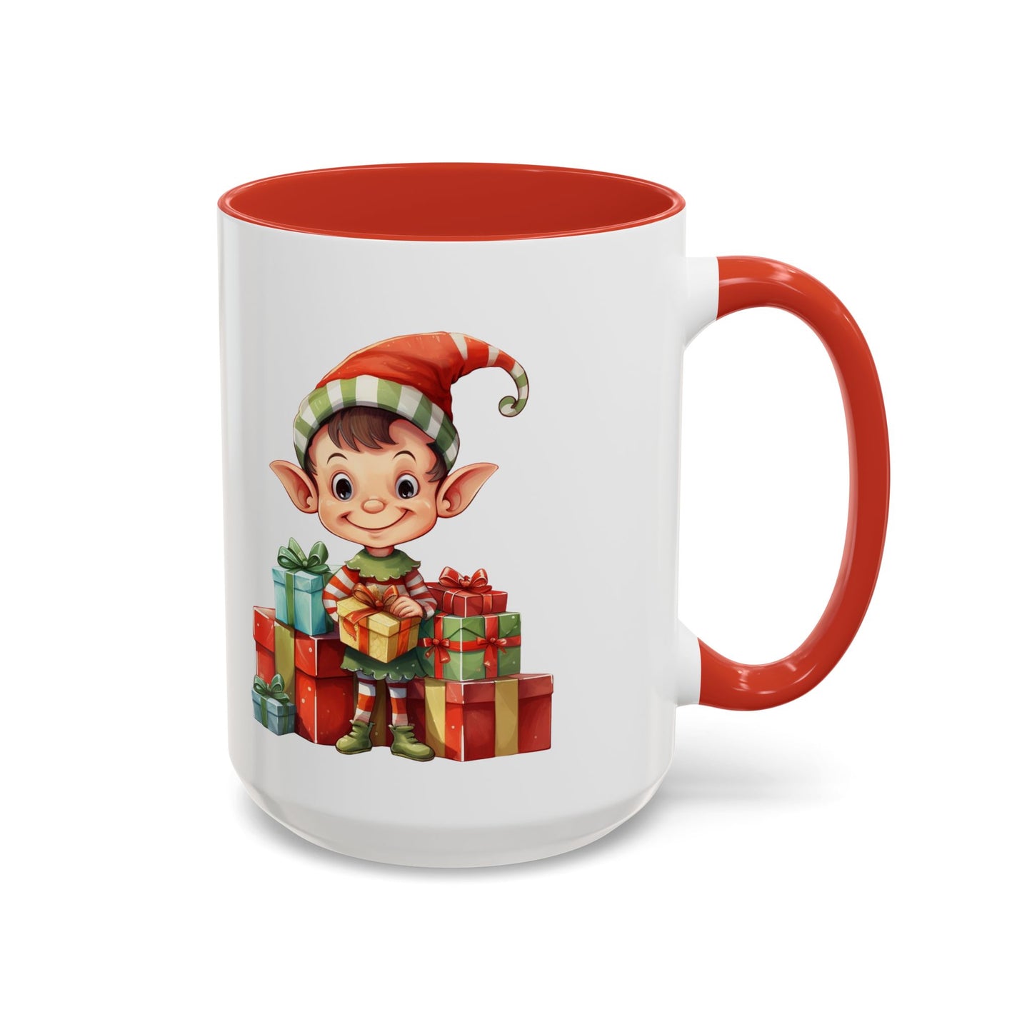 Holiday Elf Coffee Mug - Festive Gift Mug, Christmas Decor, Cute Elf Mug, Coffee Lover Gift, Winter Holiday Drinkware