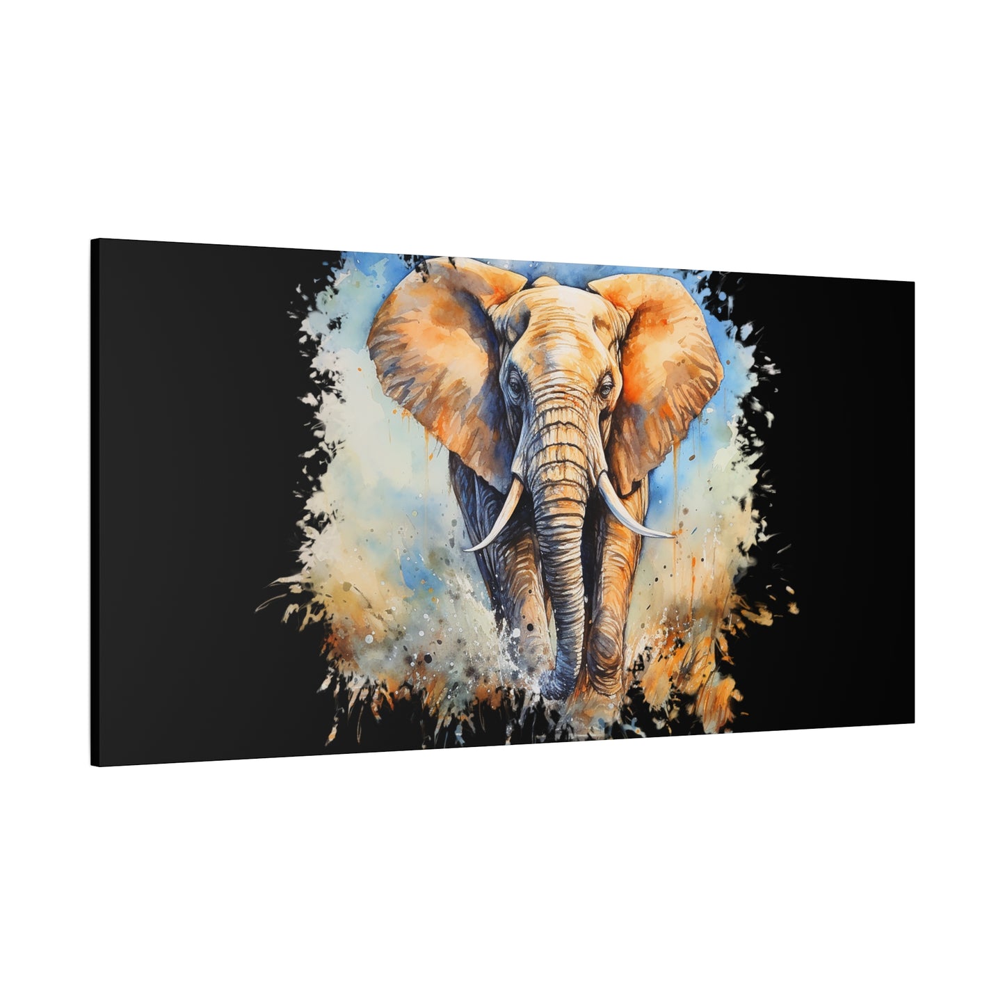 Matte Canvas, Stretched, 1.25" - Elephant
