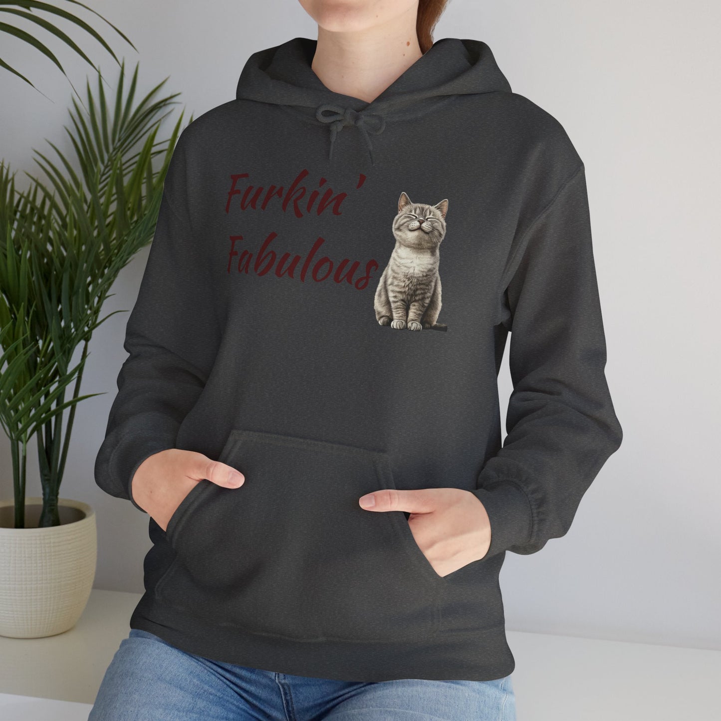 Furkin' Fabulous Cat Hoodie — Cute Kitten Graphic Sweatshirt