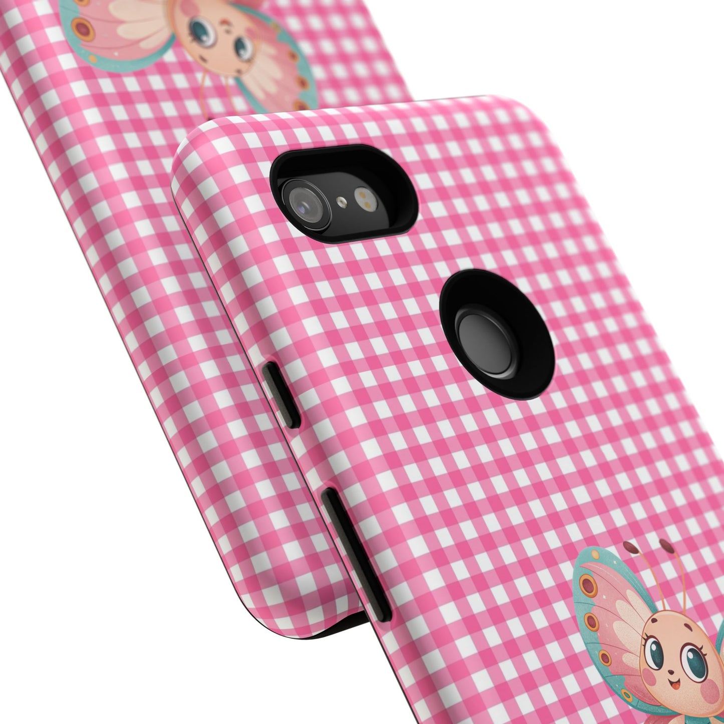 Cute Butterfly Phone Case, Tough Cases, Floral Phone Accessory, Gift for Her, Spring Fashion, Kids' Birthday Present, Pastel Aesthetic