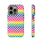 Rainbow Dot Phone Case, Colorful Phone Cover, Fun Phone Accessory, Gift for Friends, Trendy Mobile Case