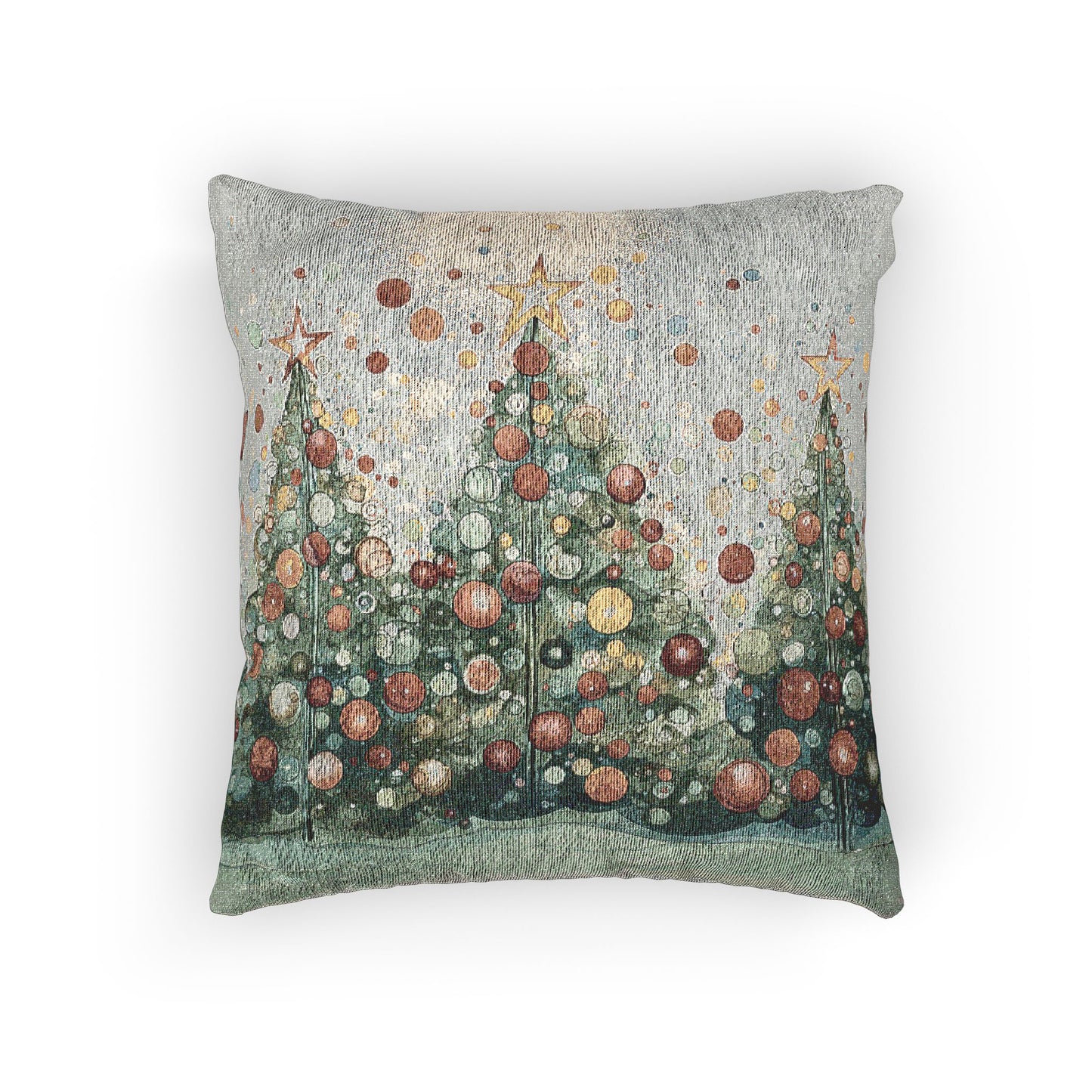 Cozy Christmas Woven Pillow, Holiday Decor, Festive Home Accent, Christmas Gift, Seasonal Cushion