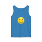 Smiley Face Tank Top, Summer Shirt, Casual Wear, Beach Outing, Gift for Friends, Positive Vibes Apparel