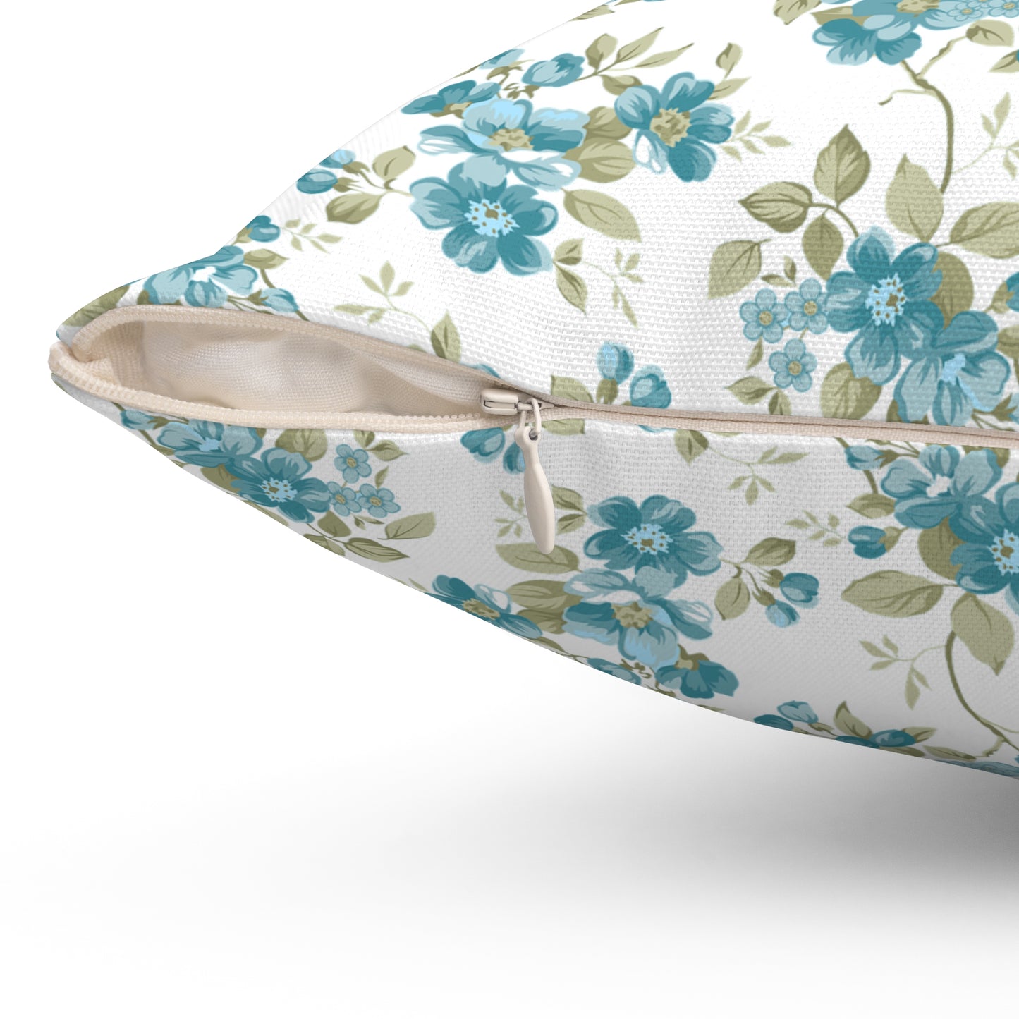 Floral Decorative Pillow, Cozy Home Decor, Accent Cushion, Gift for Her, Spring Living Room Decor, Housewarming Present