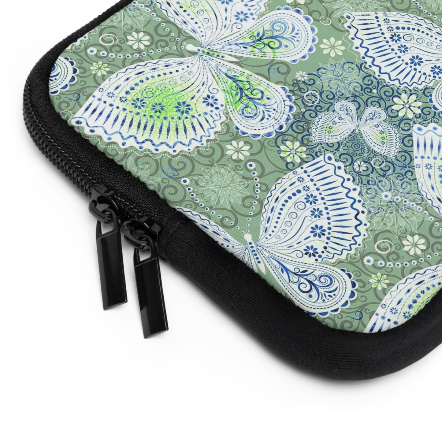 Butterfly Pattern Laptop Sleeve, Eco-Friendly Laptop Case, Computer Bag, Gift for Her, Personalized Tech Accessory
