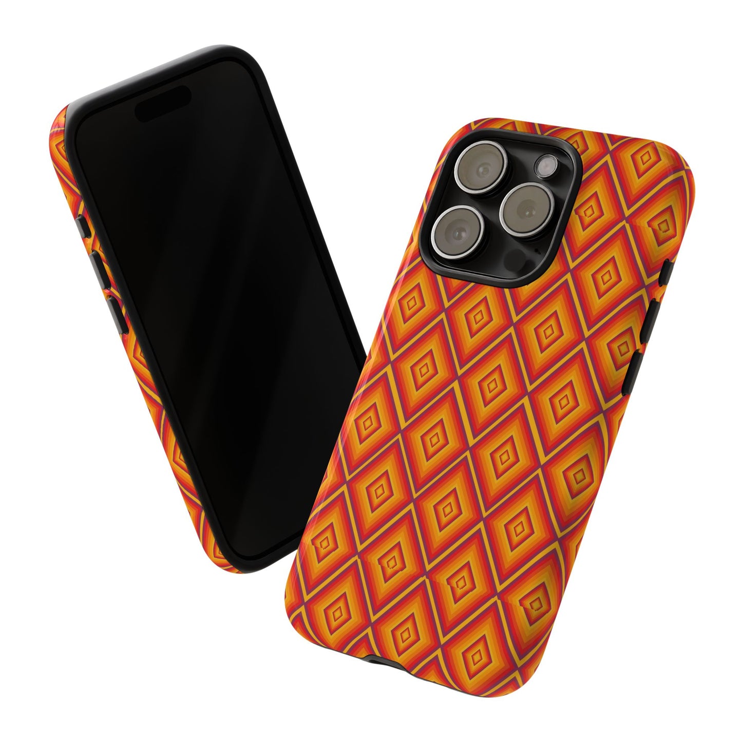 Geometric Phone Case, Tough Cases for Protection, Stylish Smartphone Cover, Vibrant Patterned Phone Accessory, Unique Gift Idea, [...]