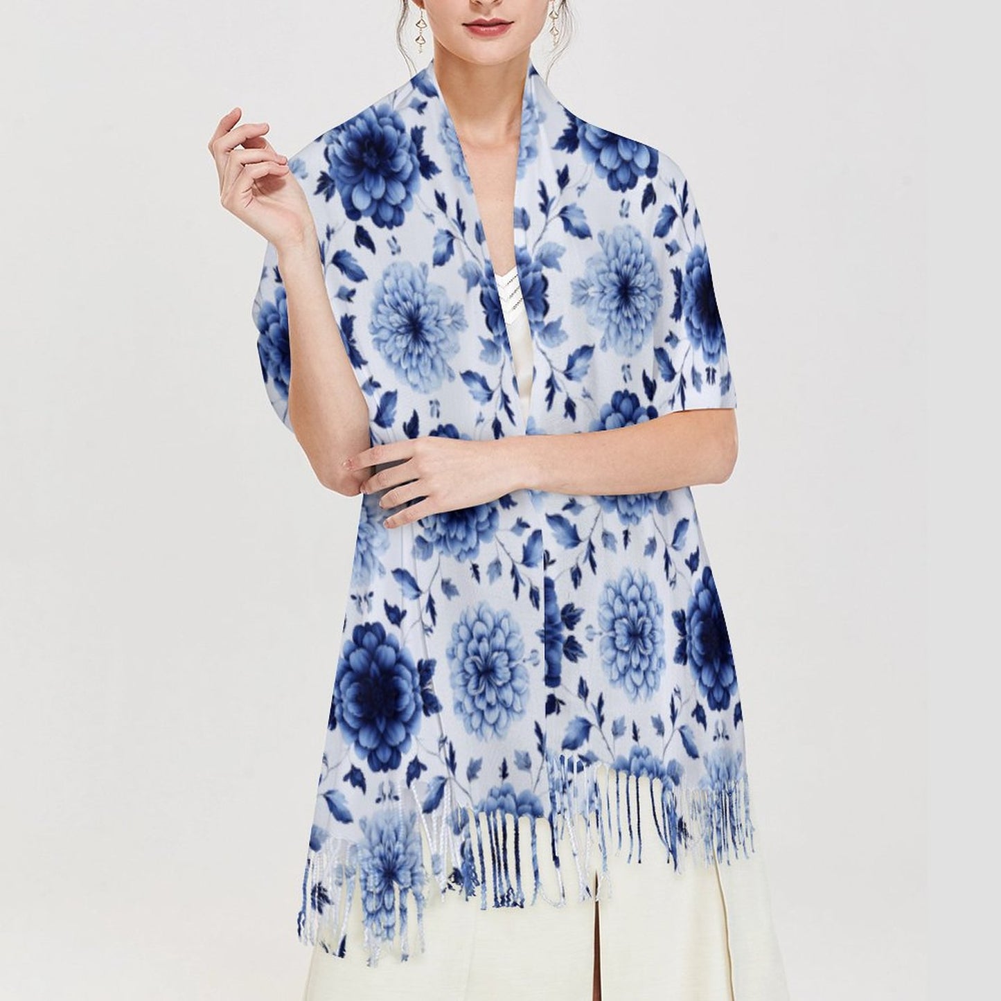 Cashmere-like Tassel Scarf