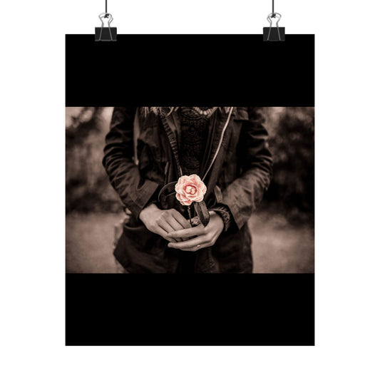 Elegant Floral Vertical Poster Art Print, Wall Décor, Home Decoration, Gift for Her, Mother's Day, Fashion Wall Art