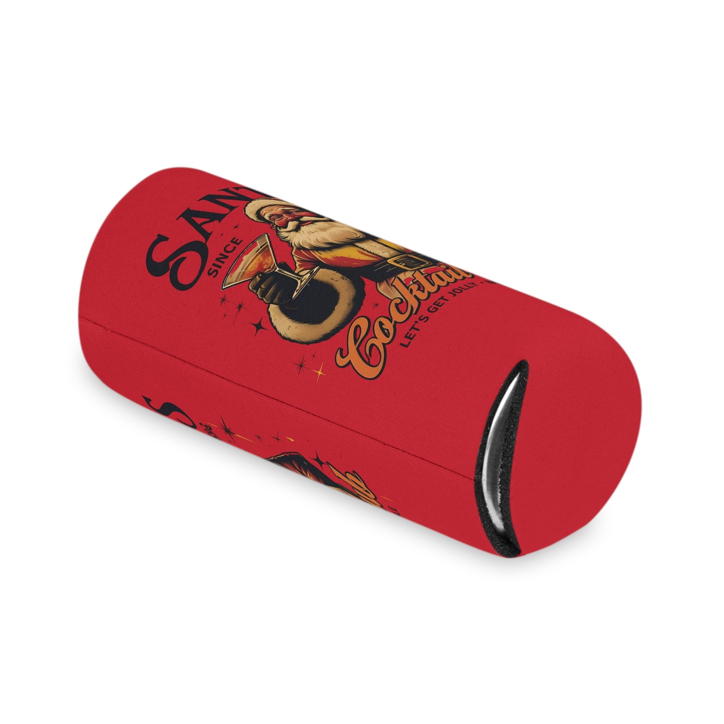 Festive Santa Can Cooler, Holiday Drink Insulator, Christmas Party Vibe, Perfect for Gifts and Gatherings, Drinkware for Celebrations