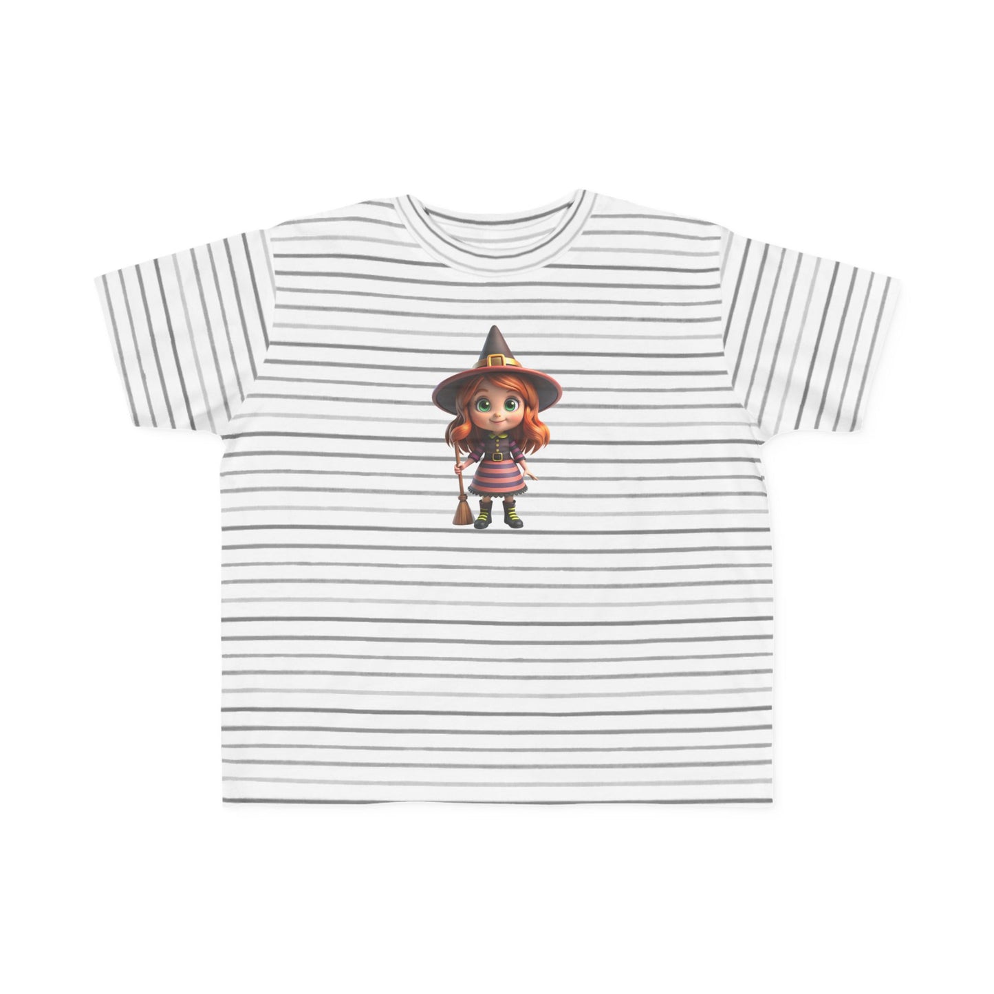 Toddler Halloween Witch Tee - Cute Witch Design, Kids Halloween Shirt, Toddler Costume Tee, Toddler's Fine Jersey Tee, Spooky Season [...]