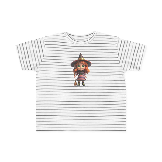 Toddler Halloween Witch Tee - Cute Witch Design, Kids Halloween Shirt, Toddler Costume Tee, Toddler's Fine Jersey Tee, Spooky Season [...]