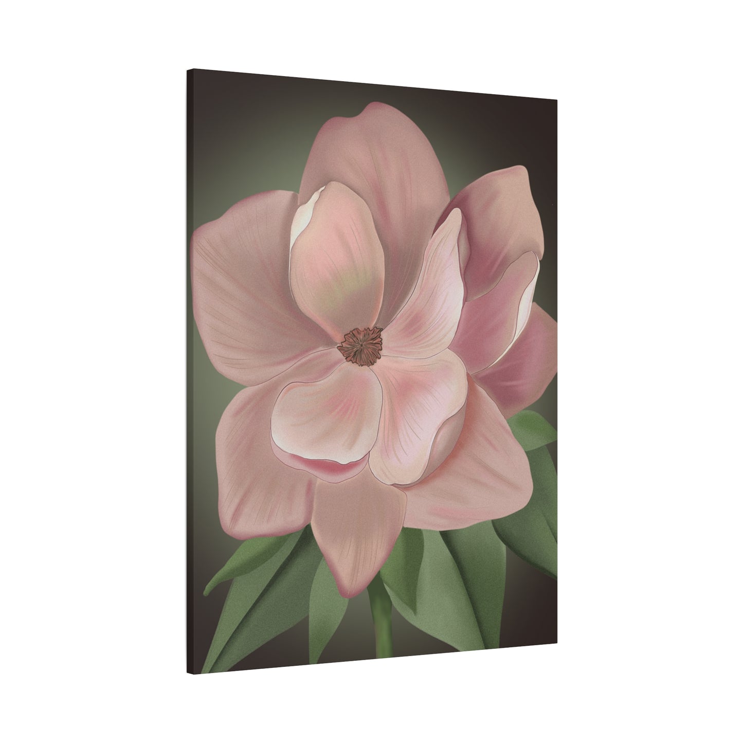 Matte Canvas, Stretched, 1.25" Pink Flowers