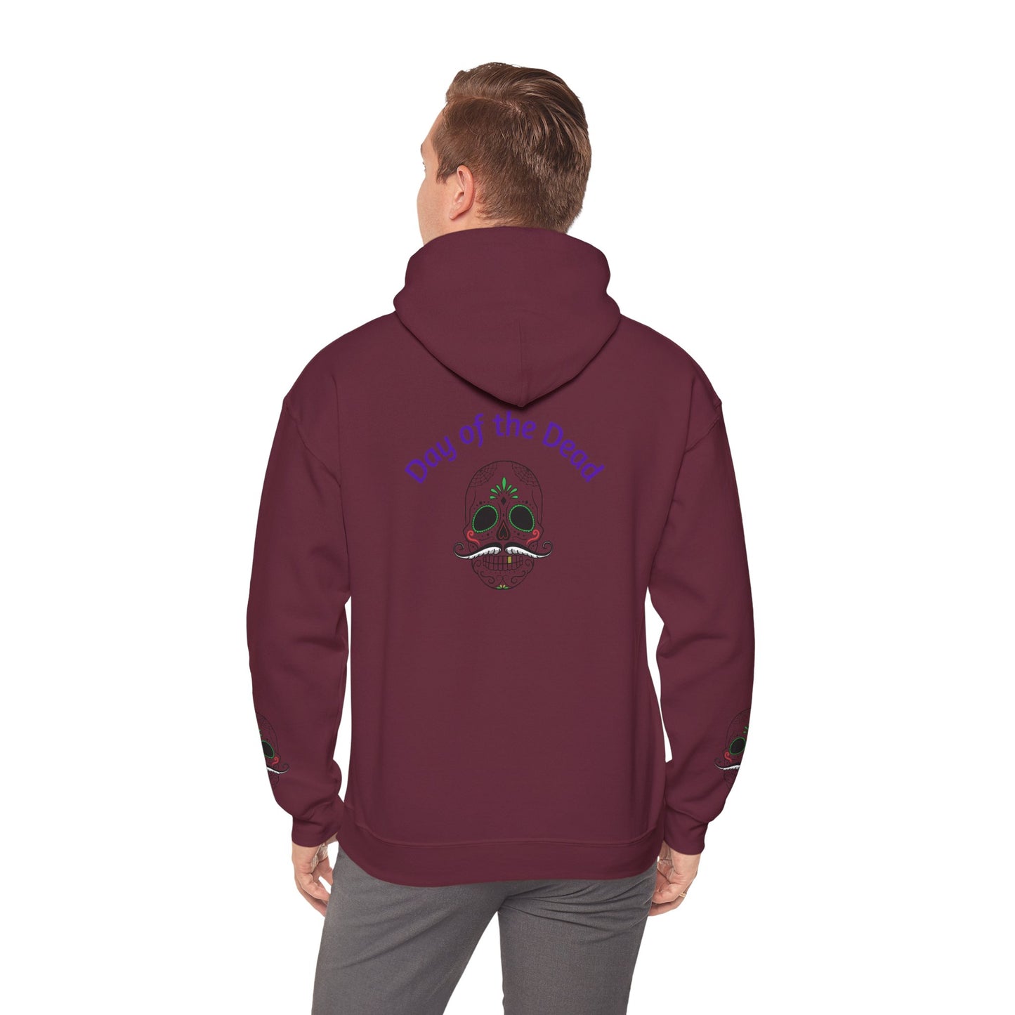 Day of the Dead Hoodie | Unisex Heavy Blend Sweatshirt, Skull Art, Mexican Holiday Apparel, Halloween Costume, Festival Gear