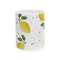 Lemon Grove Ceramic Mug | Citrus Decor Gift, Kitchen Tea Cup, Summer Vibes Drinkware, Eco-Friendly Coffee Mug, Lemon Lover's Collection