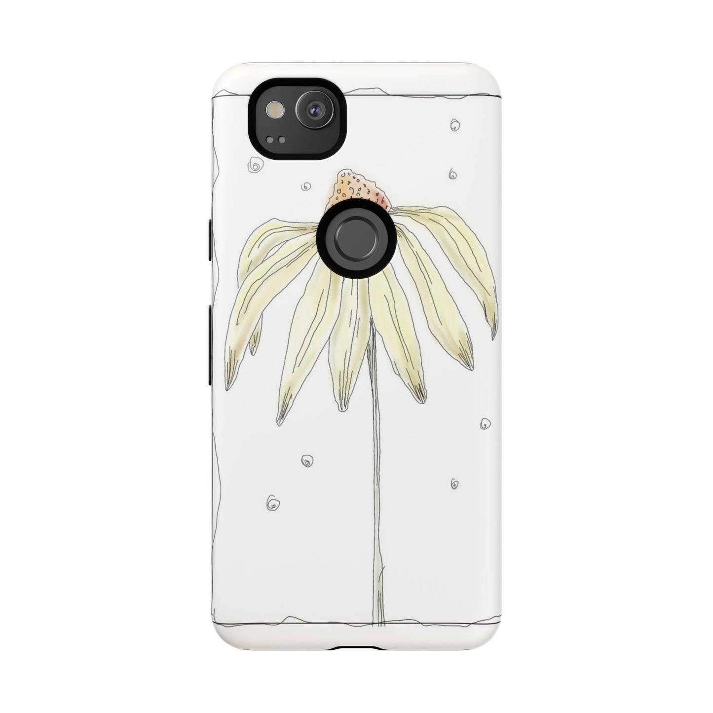 Flower Phone Case with Delicate Design, Tough Phone Cover, Nature Lover Gift, Floral Tech Accessory, Stylish Phone Protection