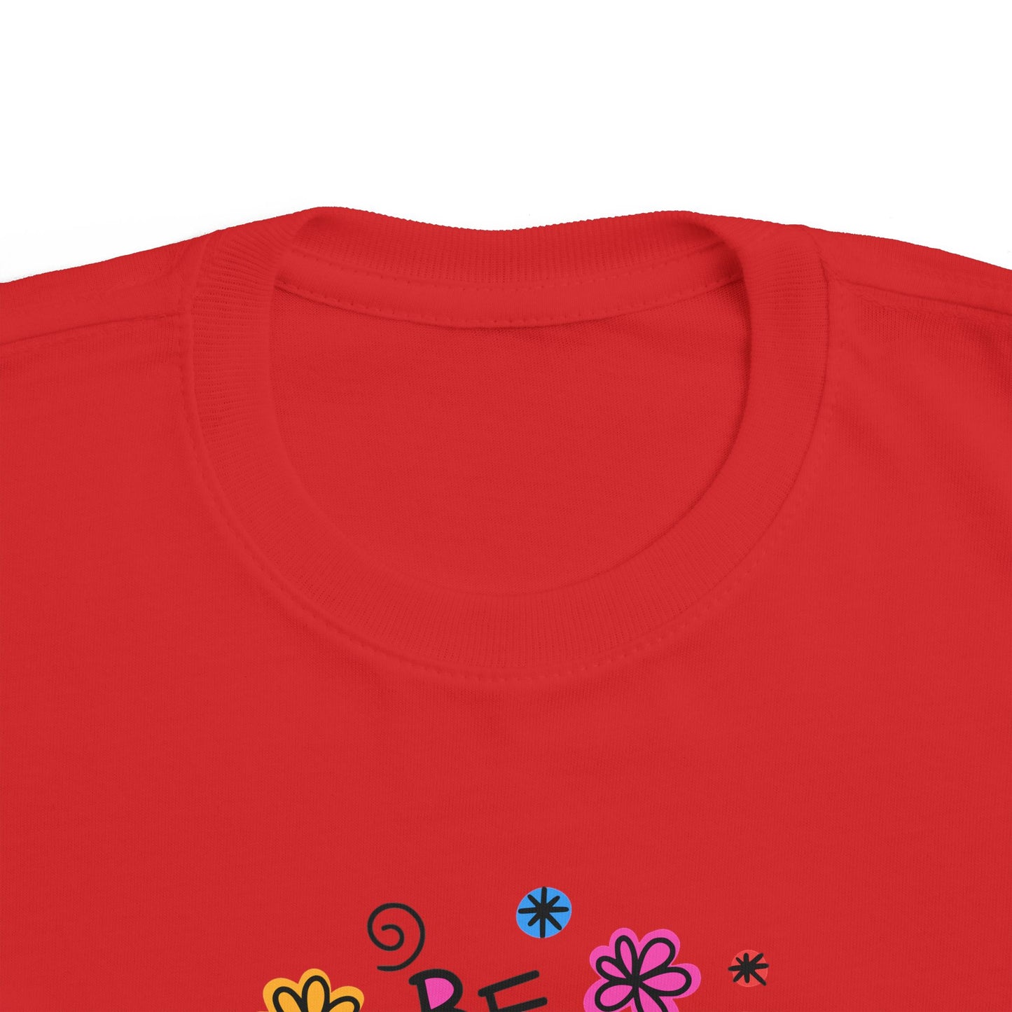 Whimsical Toddler Tee - 'Be Kind' Design, Cute Kids' Shirt, Floral Graphic Tee, Toddler Gift, Inspirational Apparel