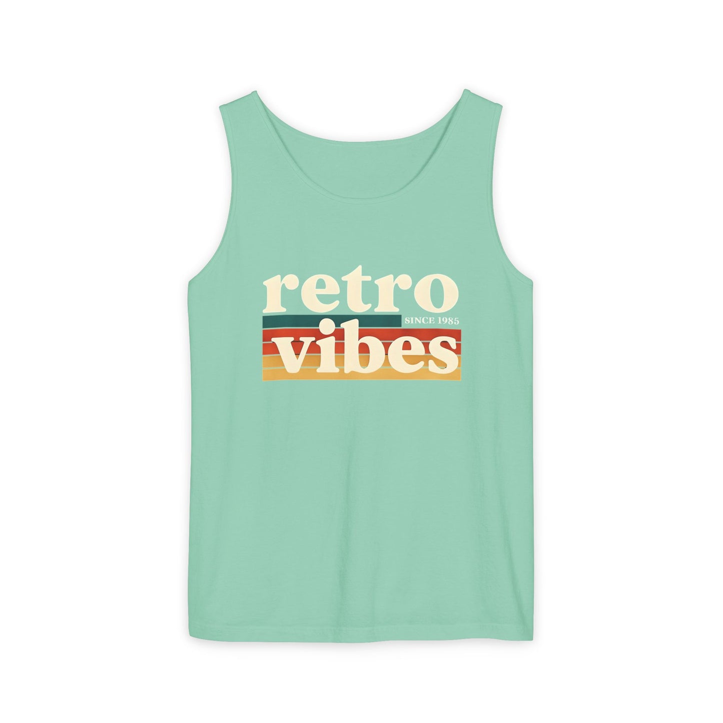 Retro Vibes Tank Top - Unisex Summer Apparel, Casual Wear, Beach Attire, Vintage Style, Gift for Friends