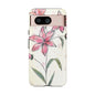 Floral Phone Case with Elegant Pink Lilies, Cute Floral Accessories, Phone Protection, Gift for Her, Stylish Cell Phone Cover