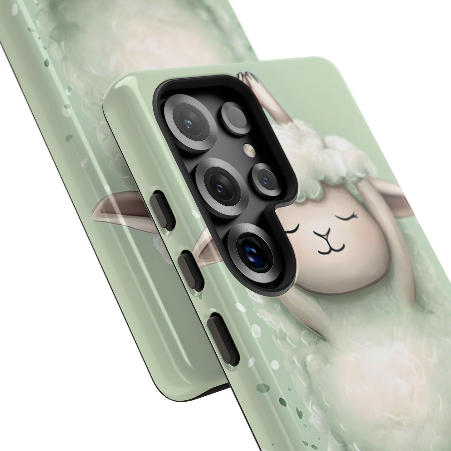 Cute Yoga Sheep Phone Case — Pastel Lamb Ballerina Protective Cover