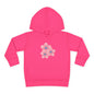 Adorable Toddler Pullover Fleece Hoodie with Pink Flower Design, Kids Sweatshirt, Toddler Clothing, Spring Outfit, Cute Gift for Kids