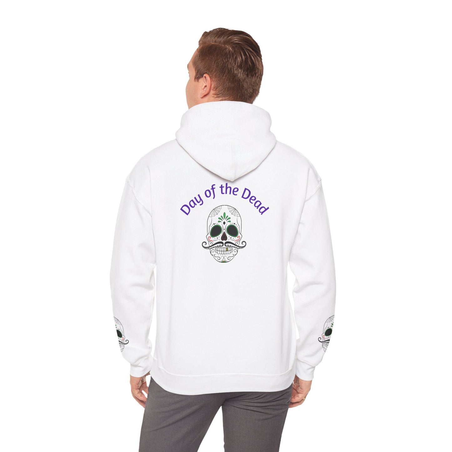 Day of the Dead Hoodie | Unisex Heavy Blend Sweatshirt, Skull Art, Mexican Holiday Apparel, Halloween Costume, Festival Gear