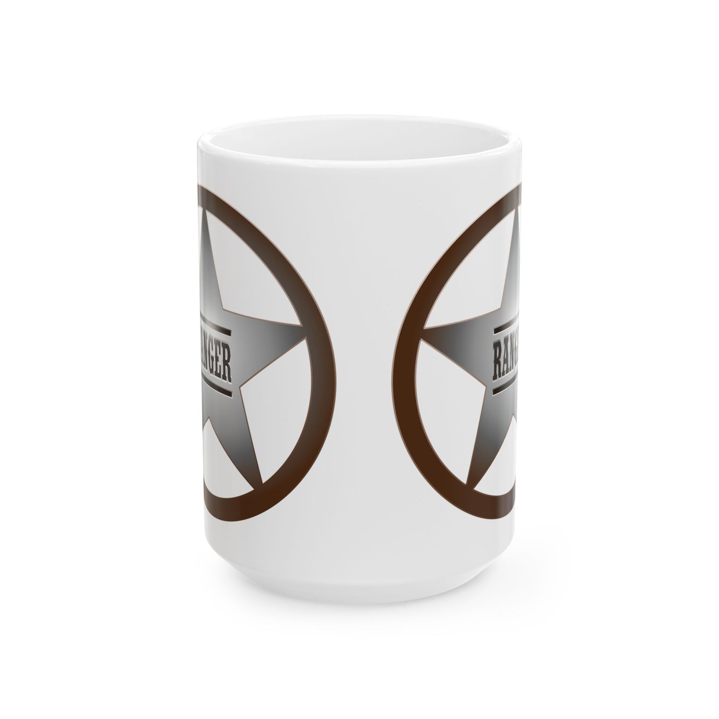 Rustic Star Ranger Ceramic Mug - Perfect Gift for Adventure Lovers, Cowboy Decor, Personalized Coffee Cup, Unique Gifts, Western Style