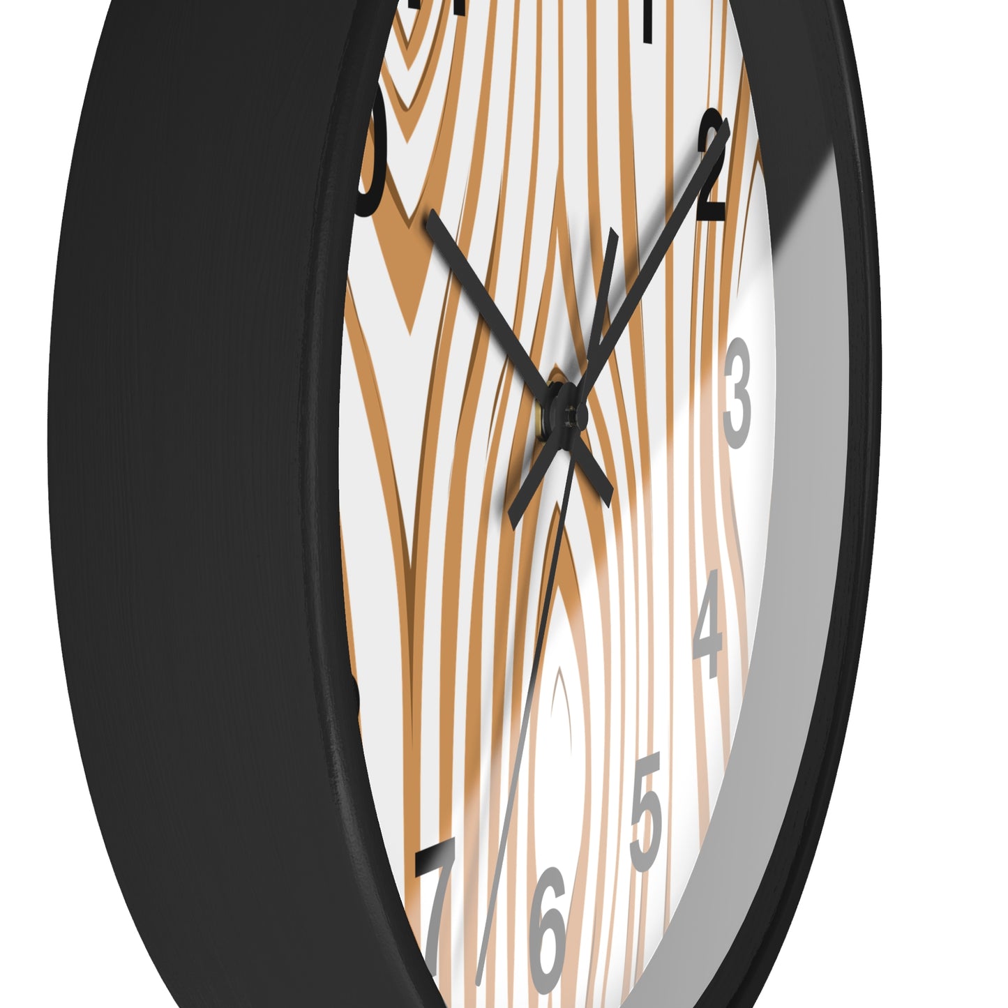 Rustic Wood Grain Wall Clock, Home Decor Clock, Modern Timepiece, Gift for Her, Unique Wall Art, Kitchen Clock, Natural Style Decoration