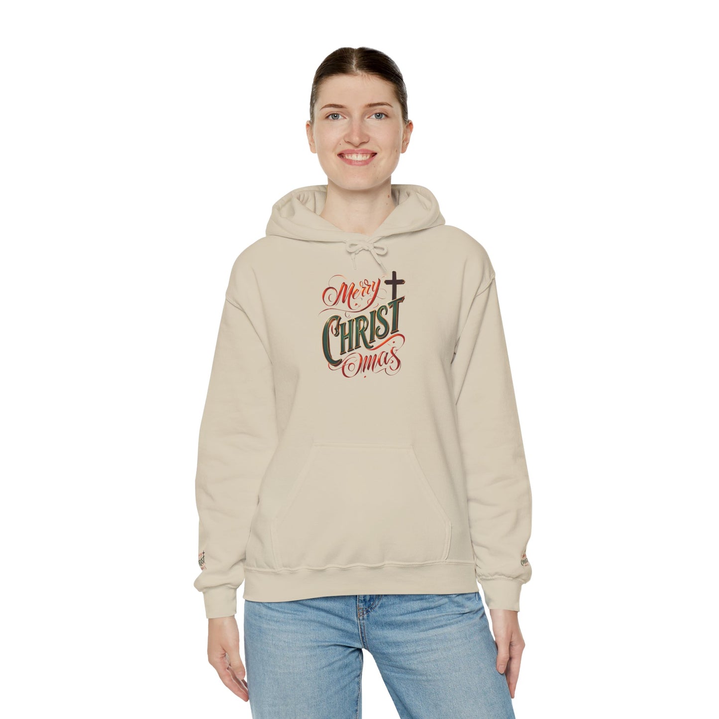 Merry Christmas Hoodie, Cozy Unisex Sweatshirt for Holiday Gatherings, Festive Gift Idea for Him/Her, Winter Apparel, Christmas Sweater
