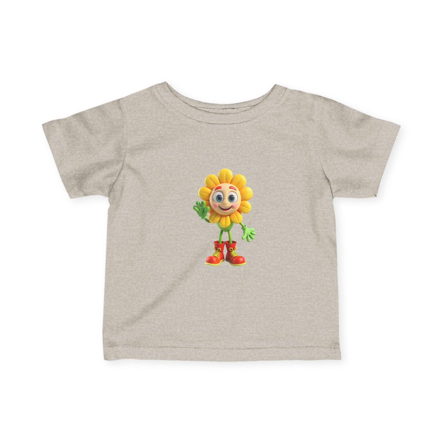 Sunshine Character Infant Tee, Cute Kids Shirt, Baby Gift, Toddler Apparel, Spring Outfit, Flower Design Tee