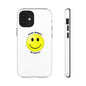 Happy Face Phone Case, Tough Cases, Don’t Worry, Be Happy, Cute Gift for Friends, Positive Vibes, Fun Mobile Accessories