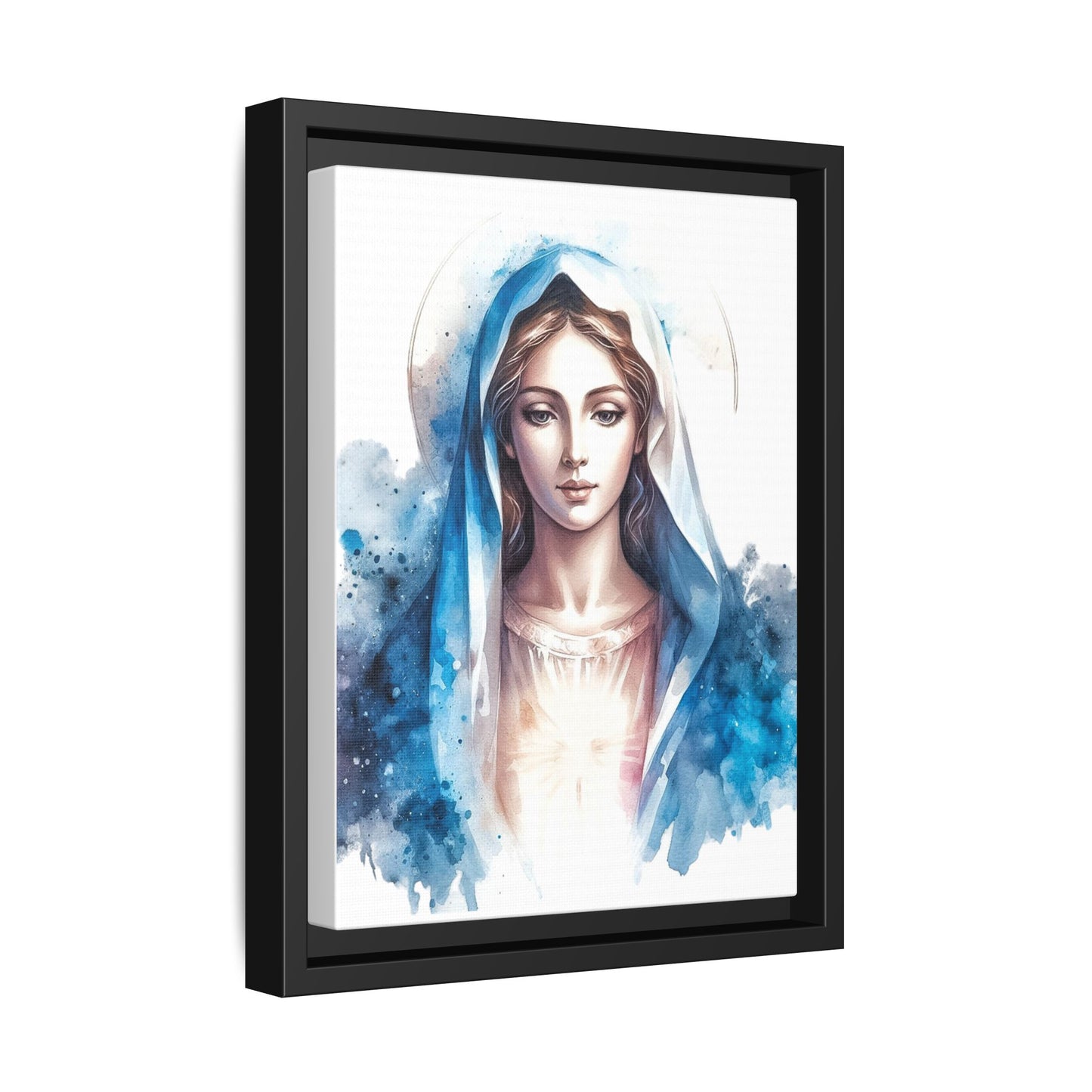 Framed Canvas Art Print, Spiritual Decor, Religious Artwork, Wall Decor, Gift for Faith, Elegant Home Decoration