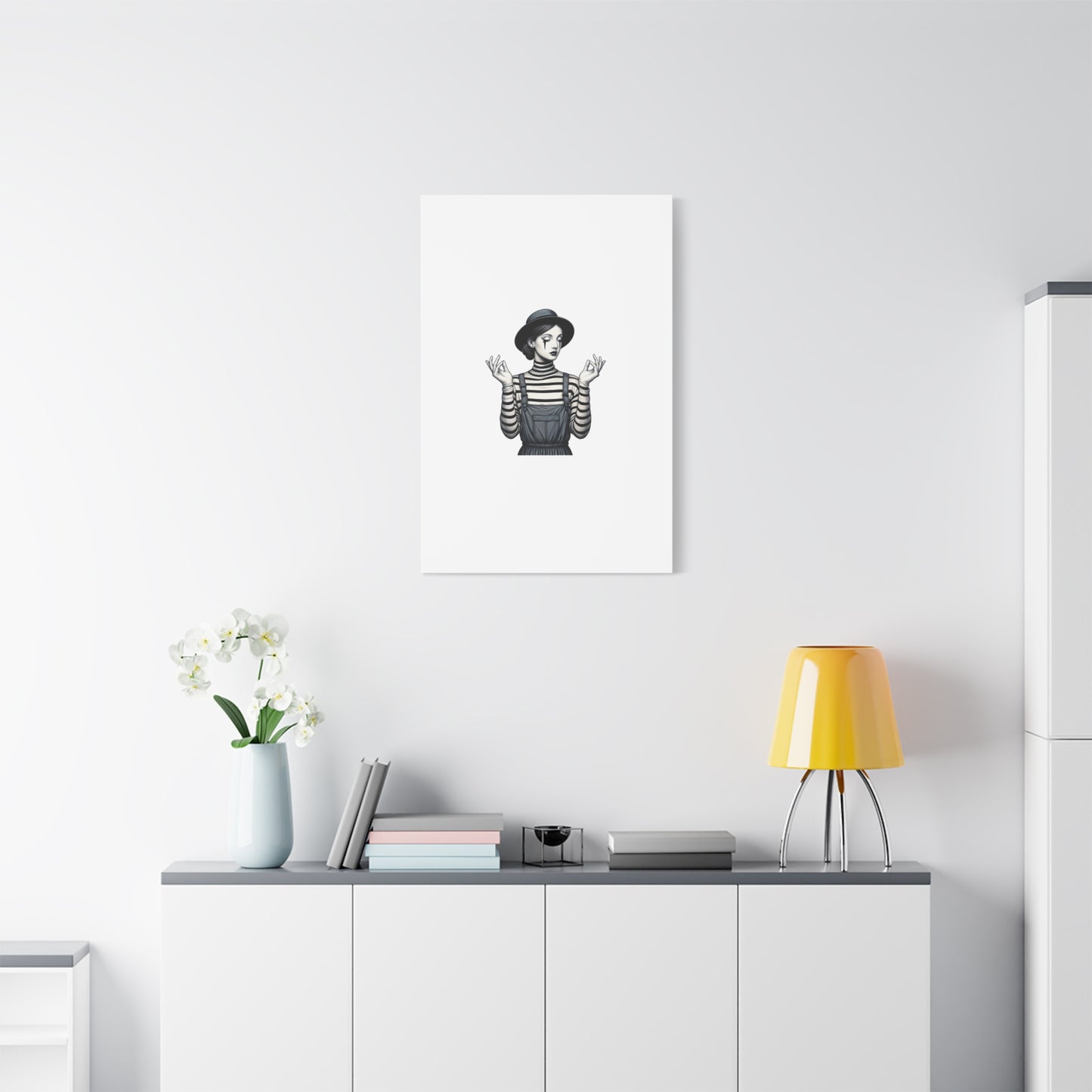 Meditative Striped Canvas Wall Art | Modern Boho Decor, Gift for Art Lovers, Minimalist Home Accent, Gallery Wall Art