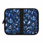 Glamorous Blue Gemstone Laptop Sleeve, Stylish Tech Case, Gemstone Pattern Envelope, Office Accessory, Gift for Her, Unique Laptop Bag