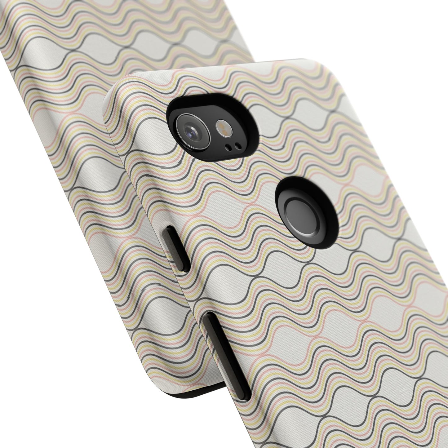 Stylish Phone Case for Tough Protection, Wavy Design, Chic Accessory, Gift for Her, Trendy Tech, Holiday Gift Idea