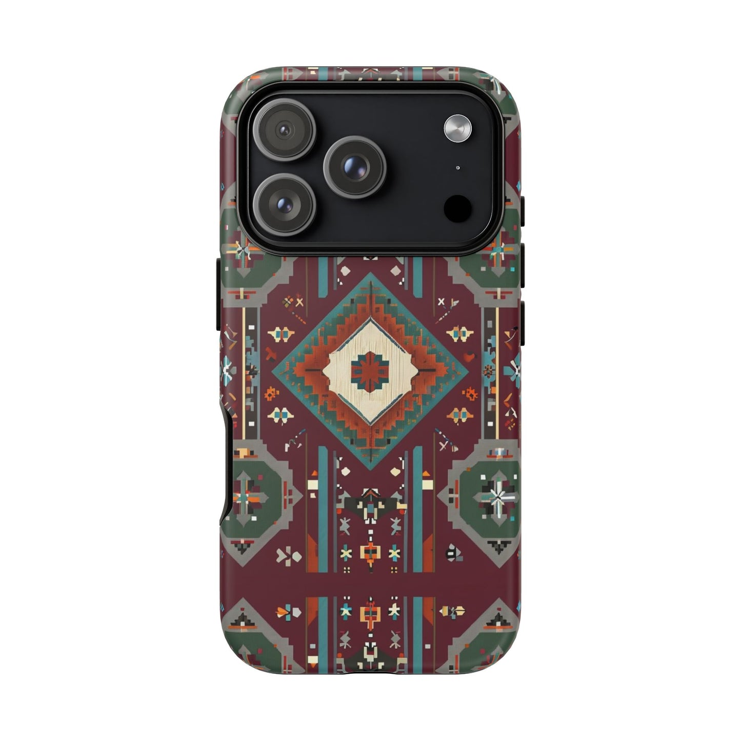 Tribal Pattern Phone Case - Boho Chic, Tough Durable Cover, Stylish Tech Accessory, Gift for Him/Her, Festival Essentials
