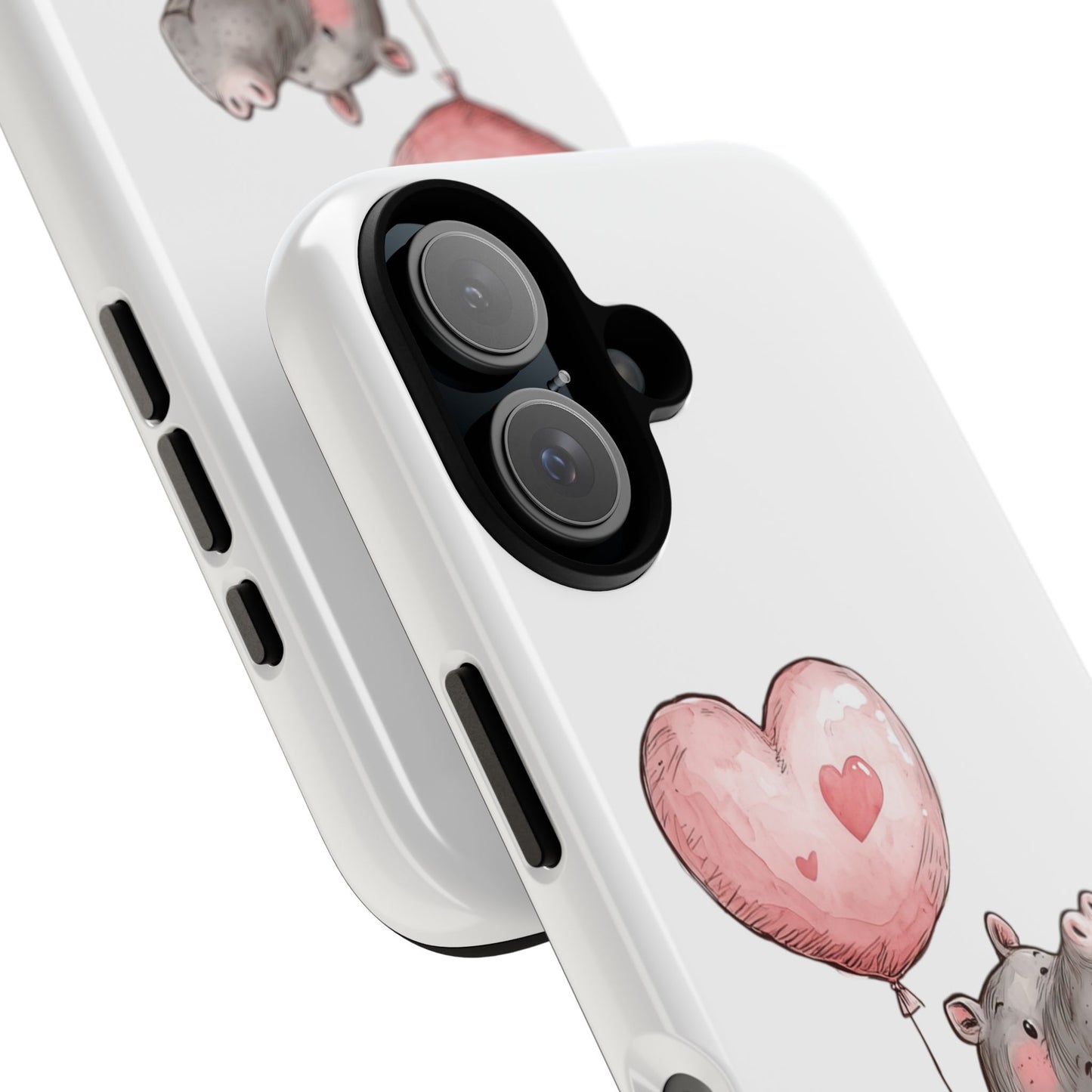 Cute Hippo Phone Case - Good Vibes Design, Animal Lover Gift, Fun Accessory, Birthday Present, Phone Accessories